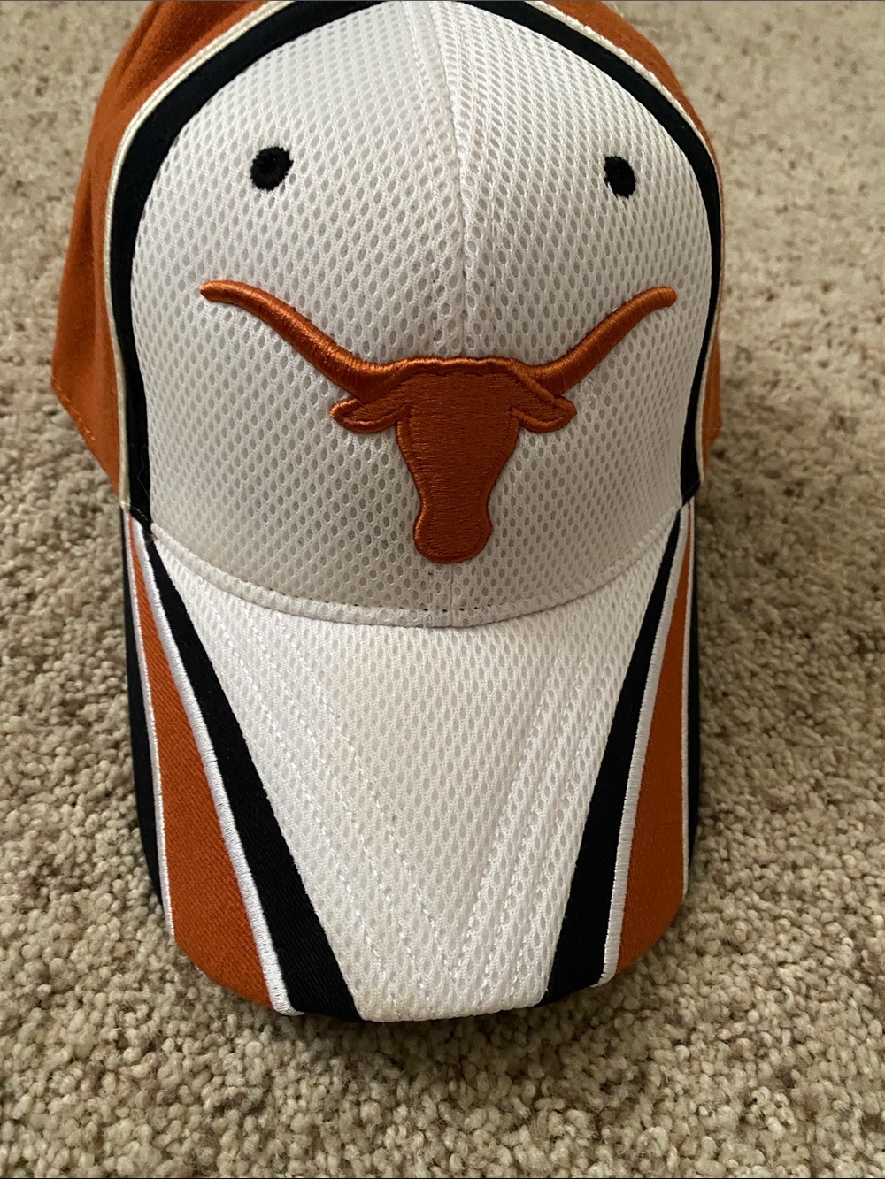TOW White & Burnt Orange UTLonghorn Embroidered Baseball Cap
